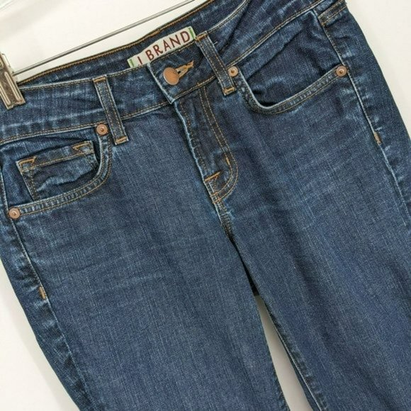 J Brand Bombshell Jeans 28 Dark Wash Pure Cigarette Style Scarlett Cotton Denim - Picture 5 of 12